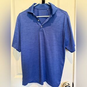 Walter Hagen Men’s Blue Performance Golf Polo Shirt Size Small Moisture Wicking
